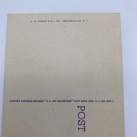 Vintage Lake Placid NY Postcard Olympic Bob Run Whiteface Curve 1930s Adirondack - Picture 7 of 7